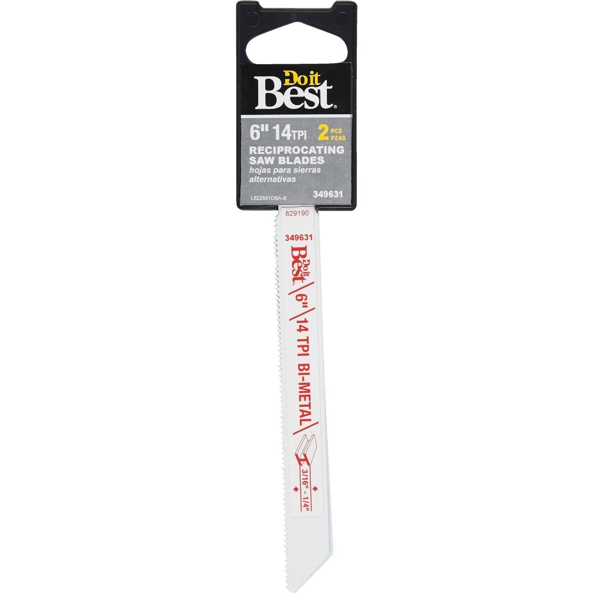 Bi-Metal 6 In. 14 TPI Metal Reciprocating Saw Blade (2-Pack)