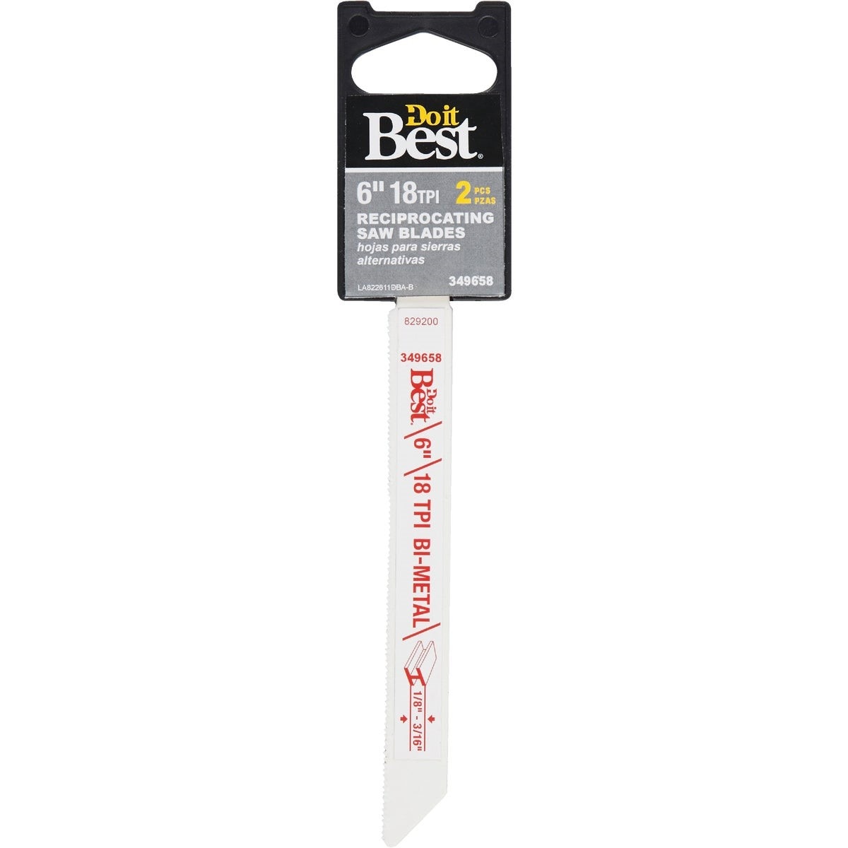 Bi-Metal 6 In. 18 TPI Metal Reciprocating Saw Blade (2-Pack)
