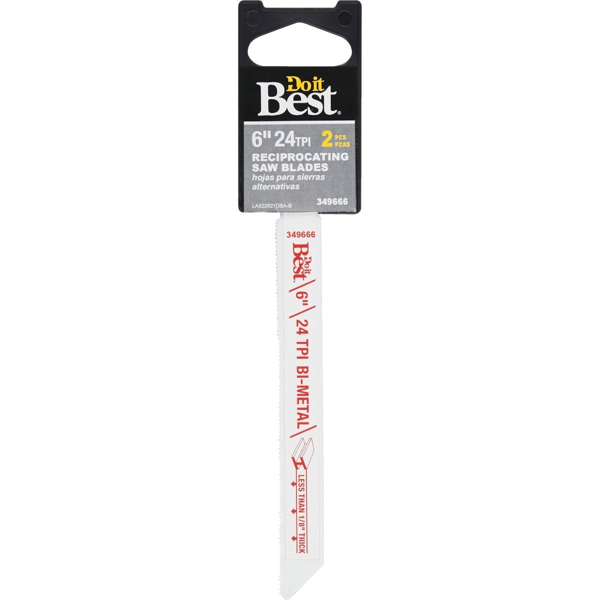 Bi-Metal 6 In. 24 TPI Metal Reciprocating Saw Blade (2-Pack)