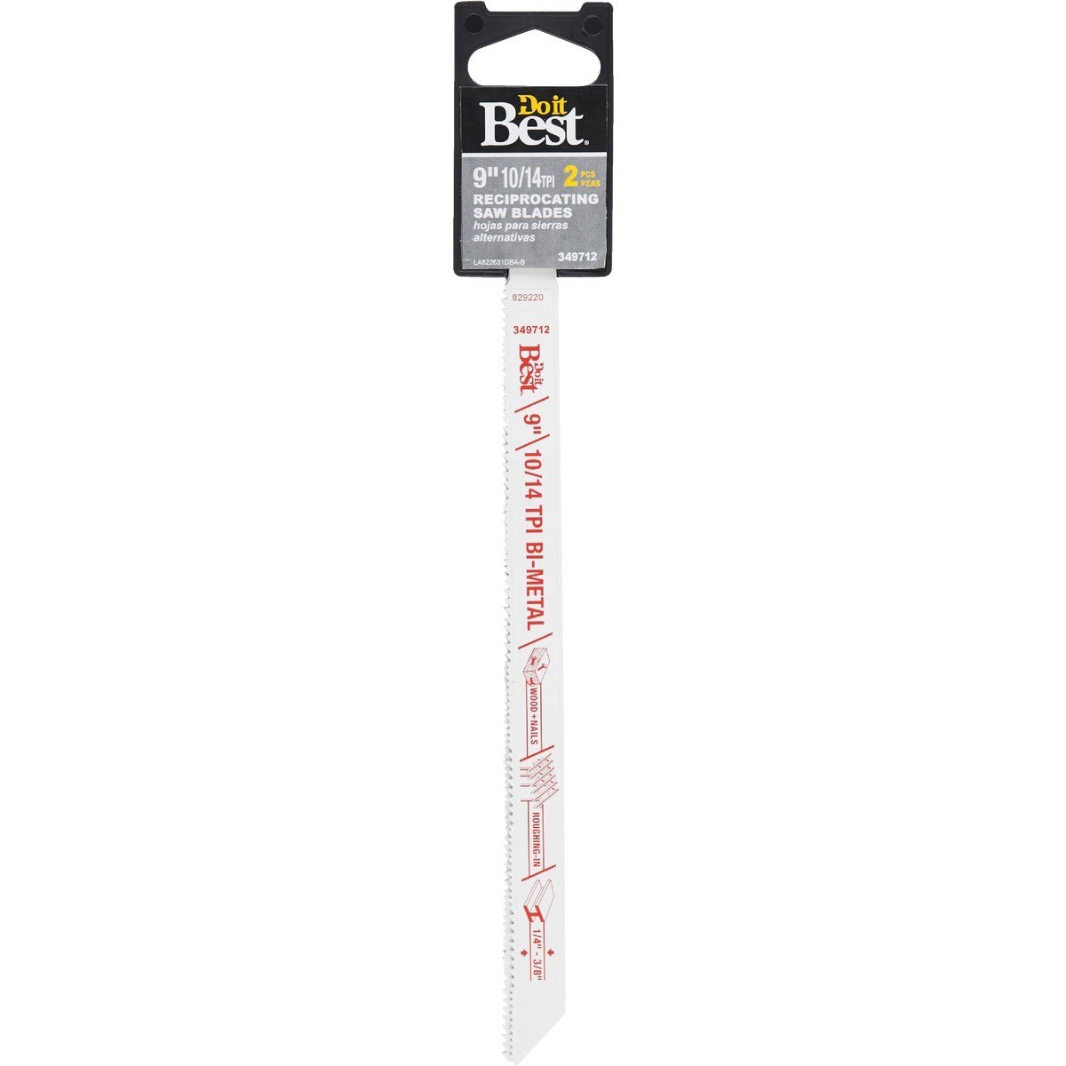 Bi-Metal 9 In. 10/14 TPI Metal Reciprocating Saw Blade (2-Pack)