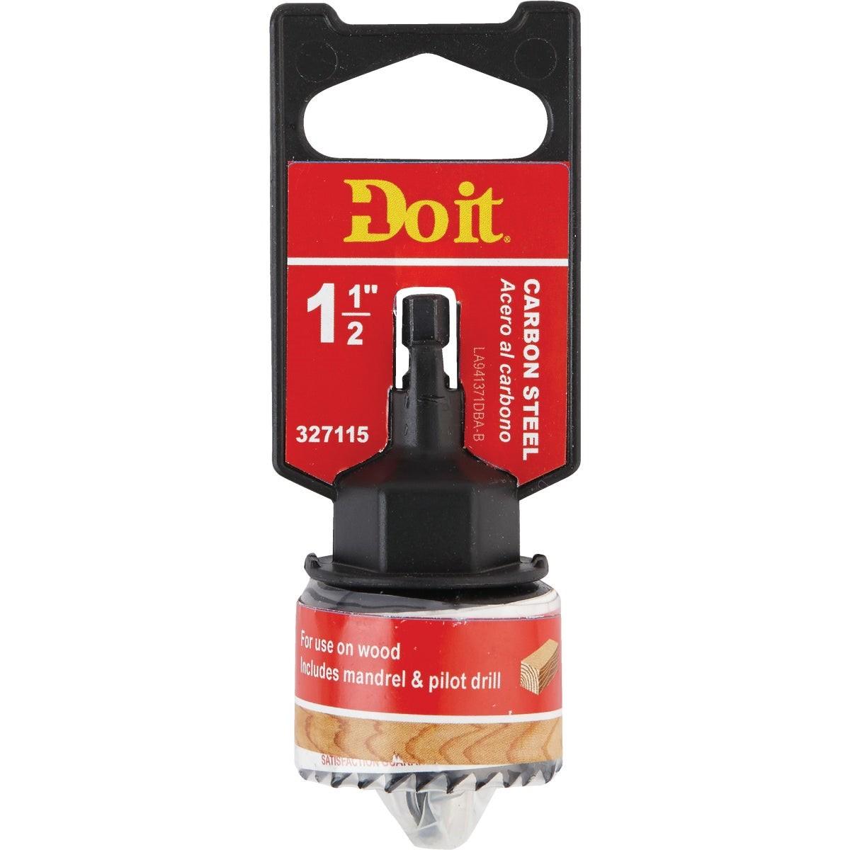 1-1/2 In. Carbon Steel Hole Saw with Mandrel