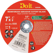 Type 1 7 In. x 1/8 In. x 5/8 In. Masonry Cut-Off Wheel