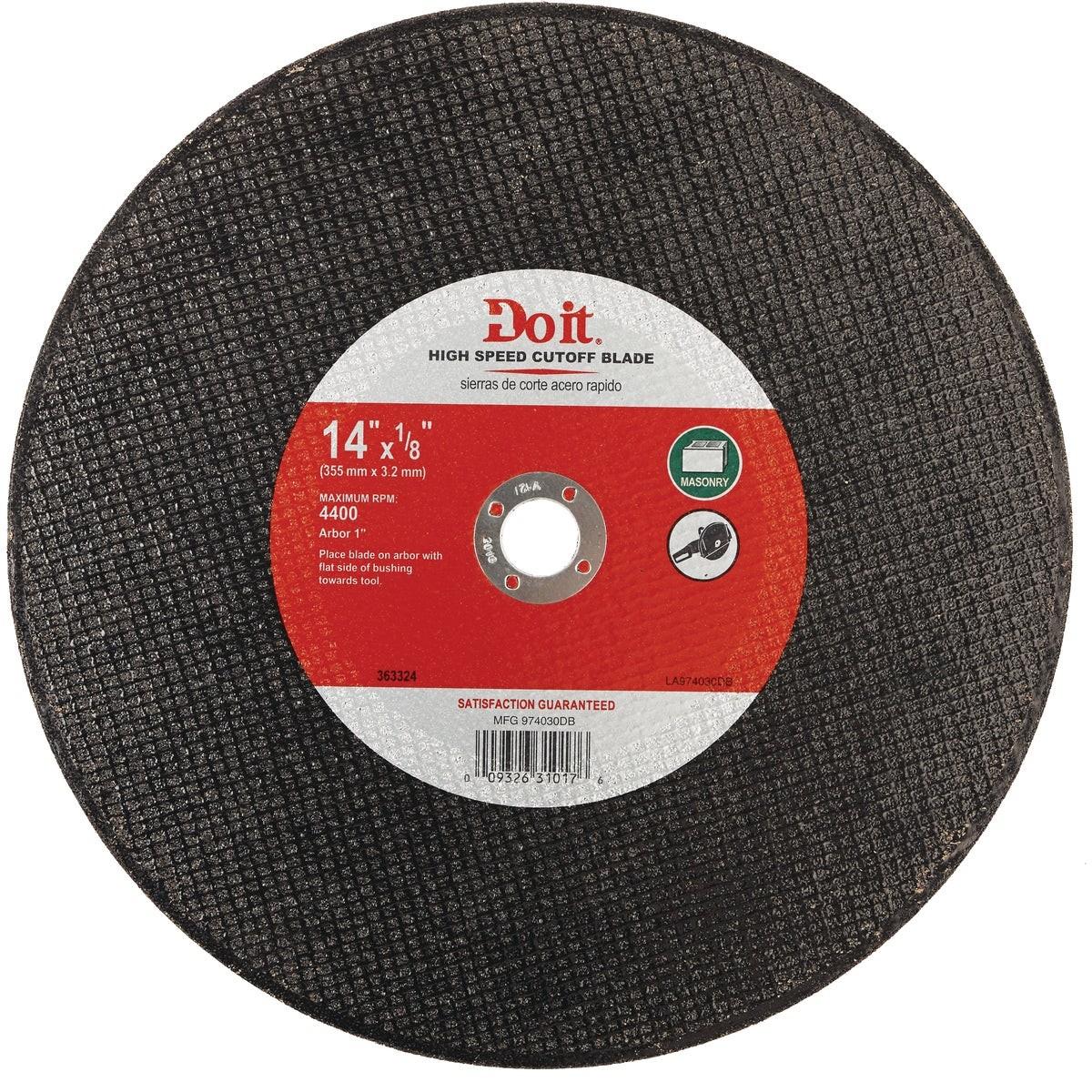 Type 1 14 In. x 1/8 In. x 1 In. Masonry Cut-Off Wheel