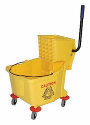 Side Press Mop Bucket Wringer Combo 26/32 Qt Capacity (Case Of 1)