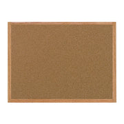 MasterVision Super Value Cork Bulletin Board 3X5" Oak Frame