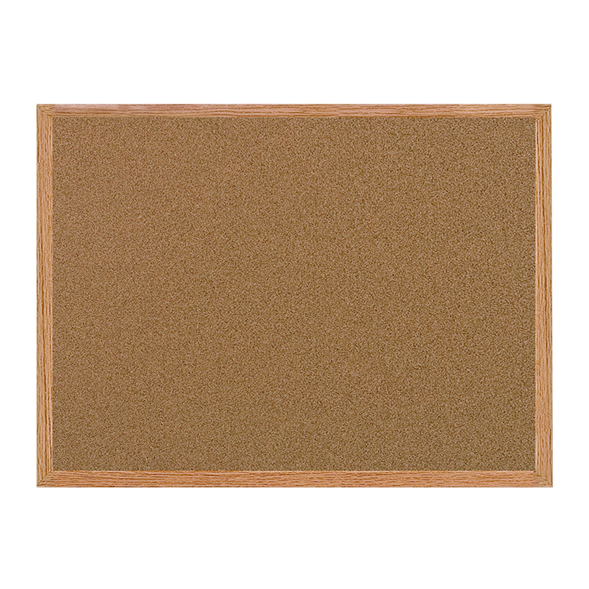 MasterVision Super Value Cork Bulletin Board 1.5"x2" Oak Frame
