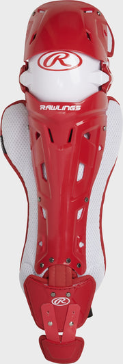 Rawlings Mach Intermediate Leg Guards - Scarlet