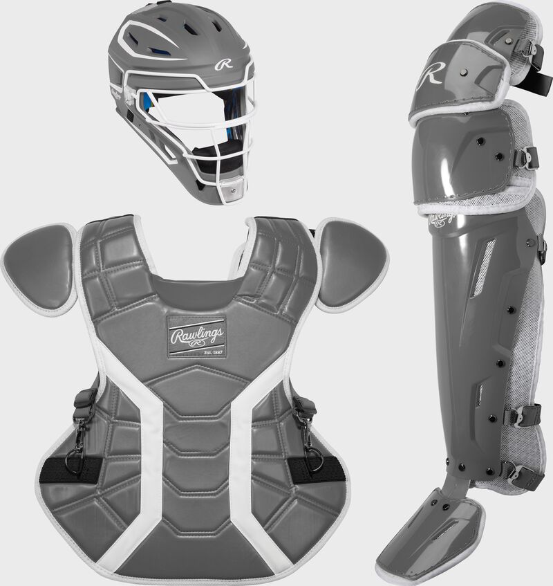 Rawlings Mach Pro Series Large Catchers Set - Graphite/White