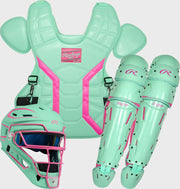 Rawlings Mach Pro Series Large Catchers Set - Mint/Pink