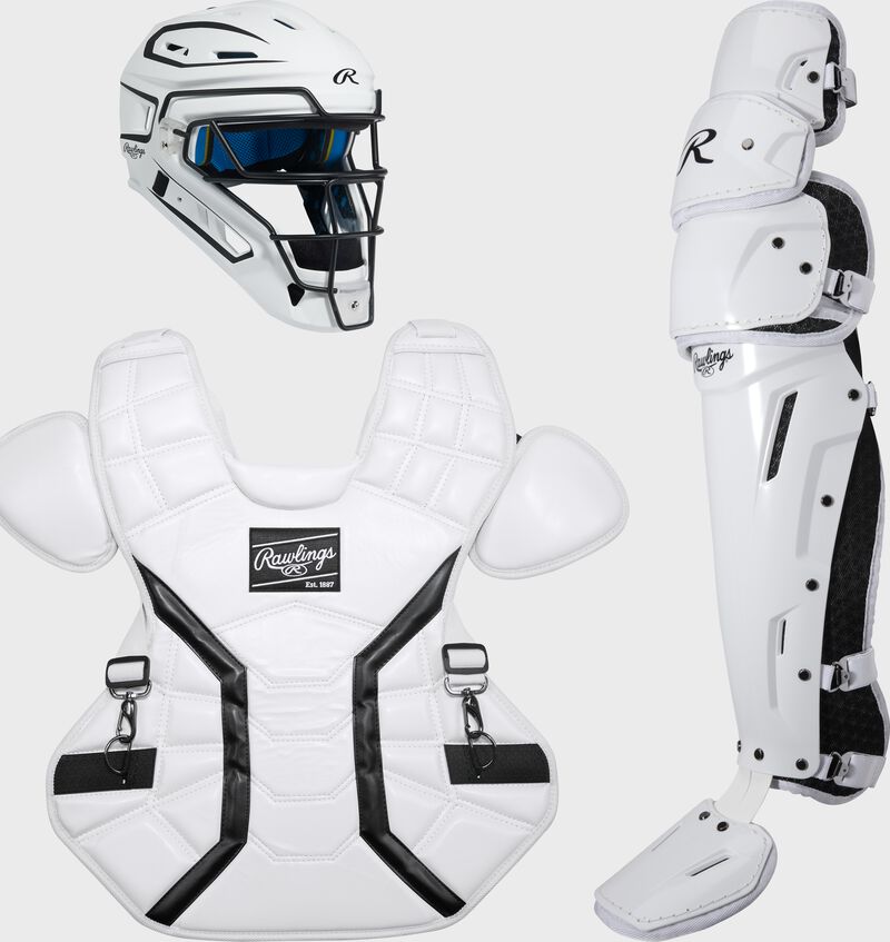 Rawlings Mach Pro Series Medium Catchers Set - White/Black