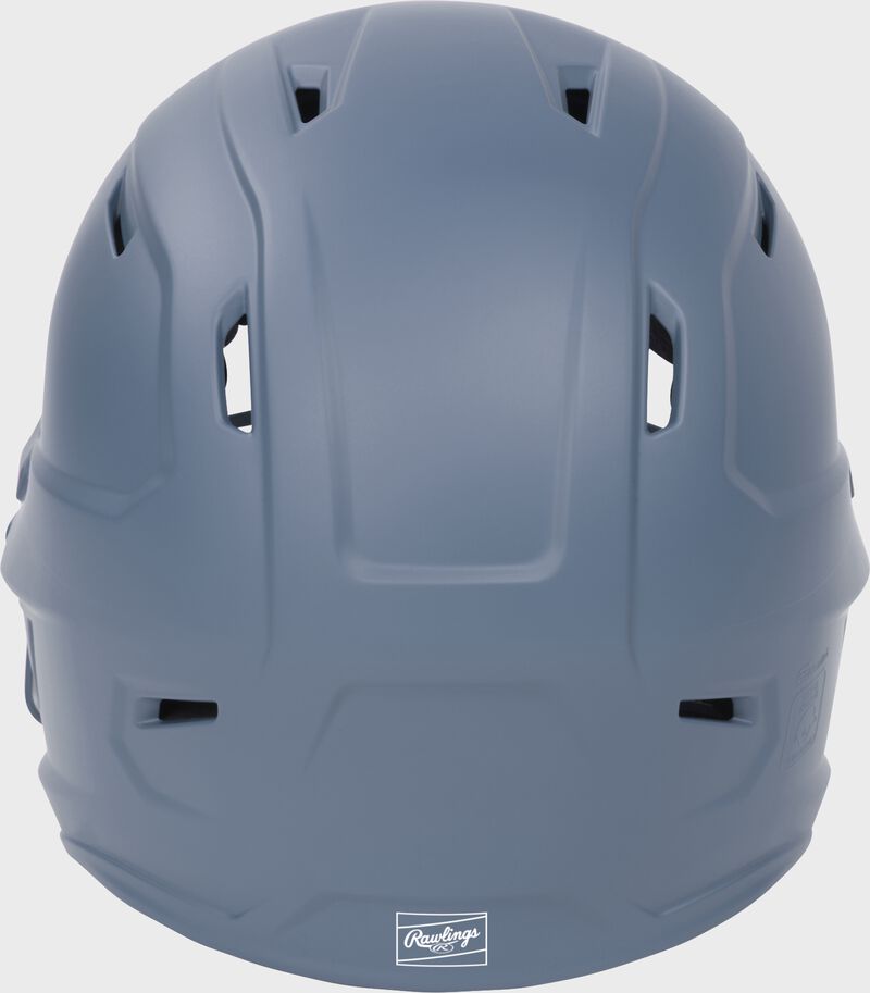 Rawlings Mach Hi-Viz Senior Matte Batting Helmet With Hi-Viz Face Guard - Columbia Blue