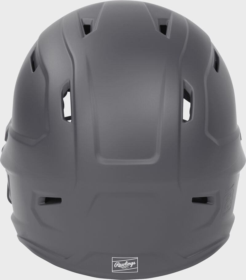Rawlings Mach Hi-Viz Senior Matte Batting Helmet With Hi-Viz Face Guard - Graphite