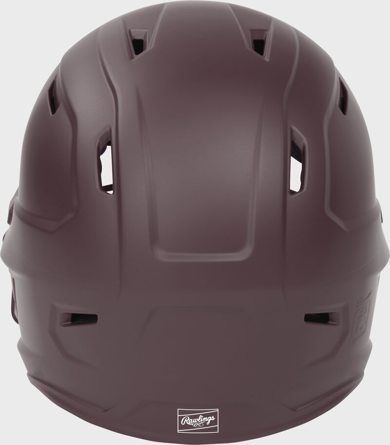 Rawlings Mach Hi-Viz Junior Matte Batting Helmet With Hi-Viz Face Guard - Maroon