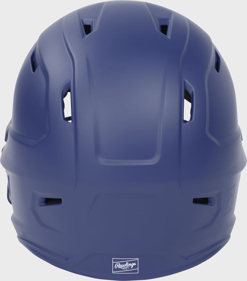 Rawlings Mach Hi-Viz Senior Matte Batting Helmet With Hi-Viz Face Guard - Royal