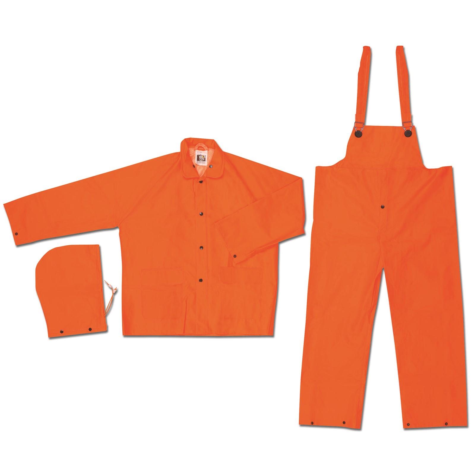 Classic, .35mm, PVC/Polyester, Suit, 3 PC, FLUOR ORANGE