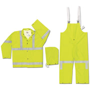 Luminator, .38mm, PVC/Polyester, Suit, 3 PC, Reflective Tape, FLUOR LIME