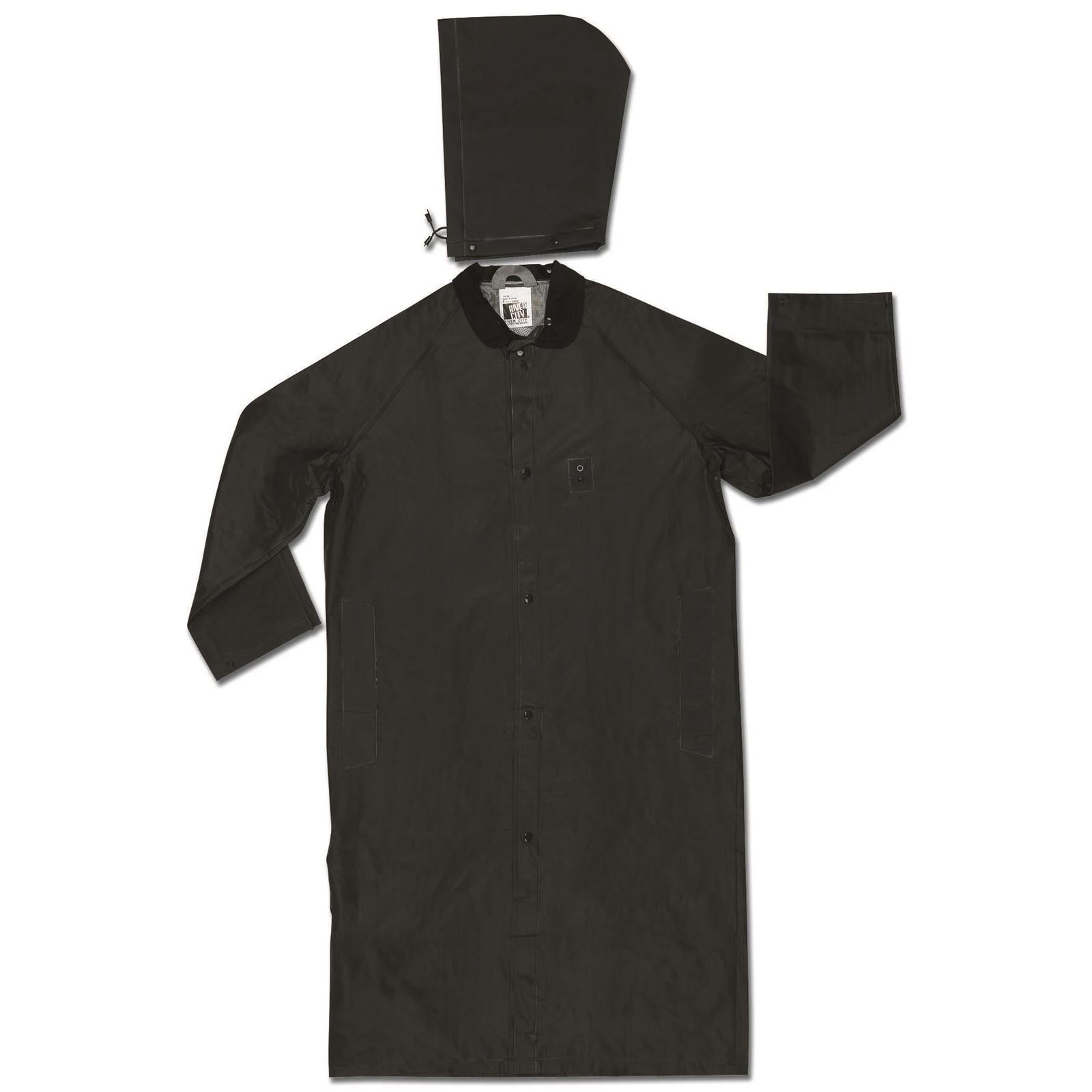 Classic Plus, .35mm, PVC/Polyester, Coat, Cor Collar, BLACK