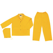 Classic, .35mm, PVC/Polyester, Suit, 3 PC, Elastic Pant, YELLOW