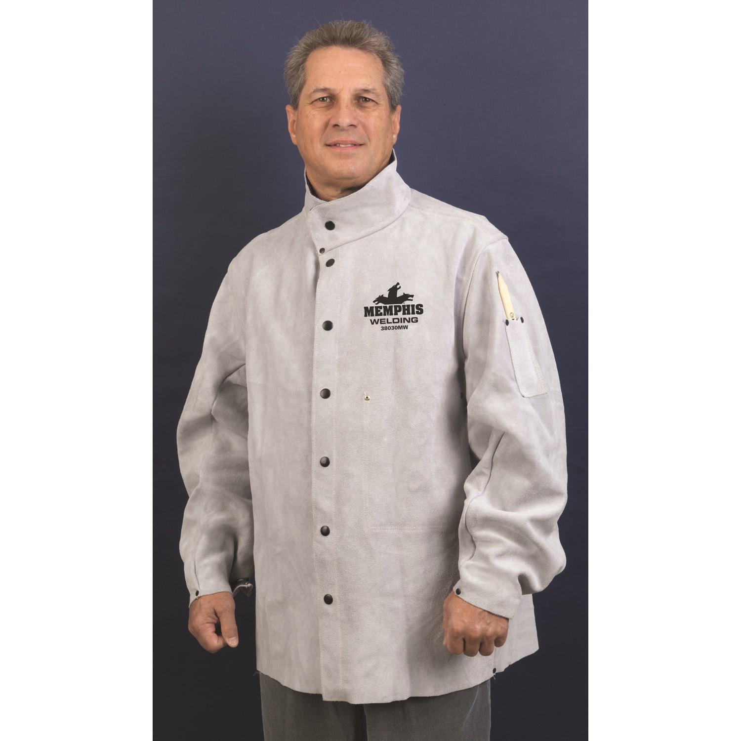 Leather Welding Jacket, 30" Length, XL