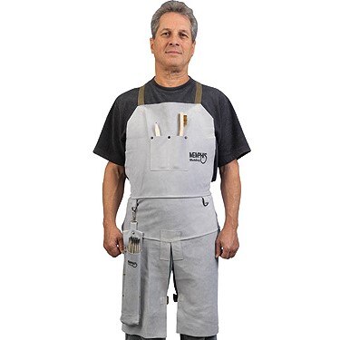 Leather Welding Bib Apron Split Leg 24"X 36"