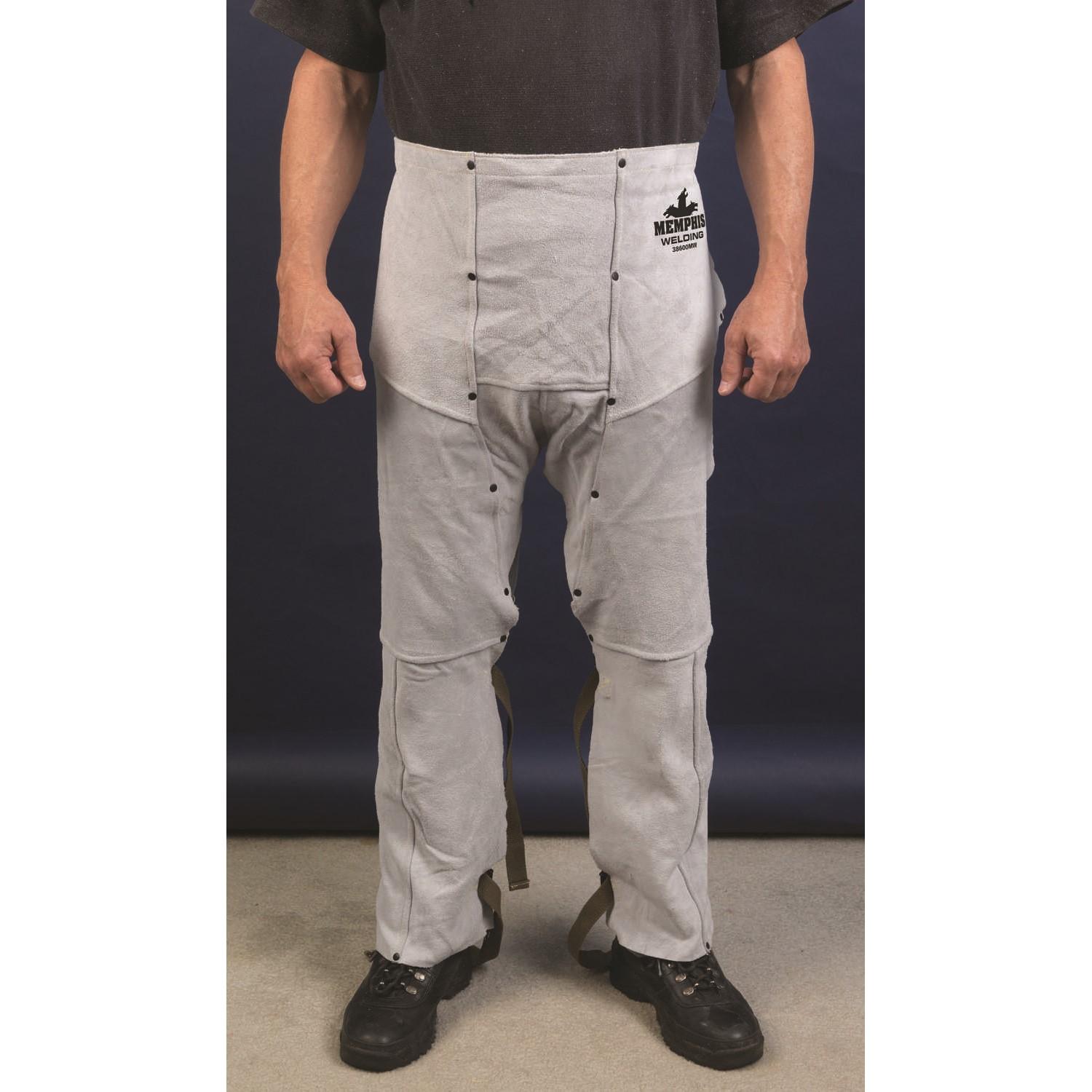 Leather Welding Chaps 38" Long, Case Qty: 30, priced and sold per each