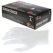 Disposable Gloves, SensaGuard, Large, Vinyl, 3 Mil THK
