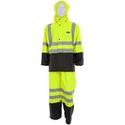 5182SX4 Hi-Vis Rain Suit, 2pc Suit, Polyurethane, 4XL