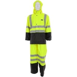 5182SX4 Hi-Vis Rain Suit, 2pc Suit, Polyurethane, 4XL