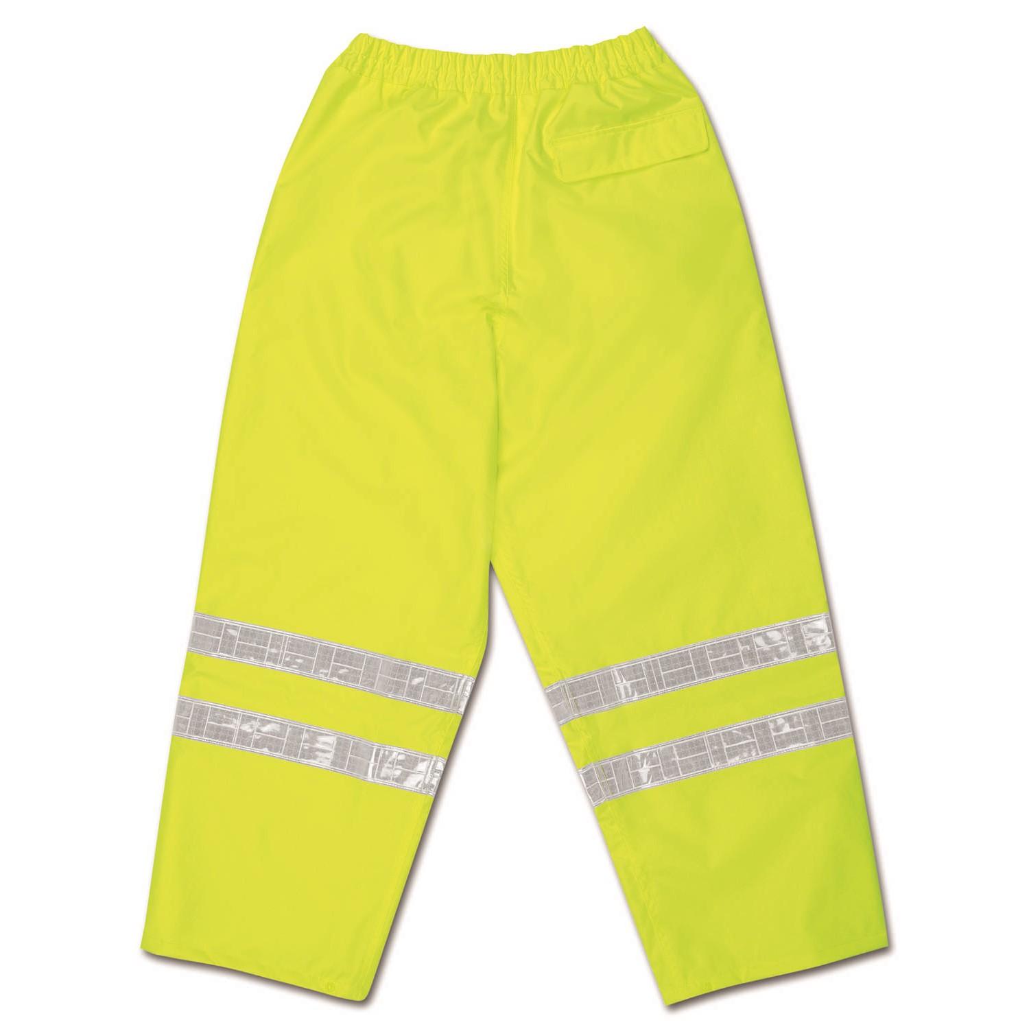 Class 3, Breathable Polyester/Polyurethane Waist Pants, 2" White Vinyl