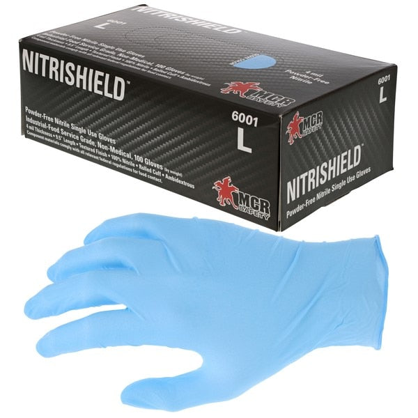 Disposable Gloves, Dura Shield, Medium, Nitrile, 4 Mil THK