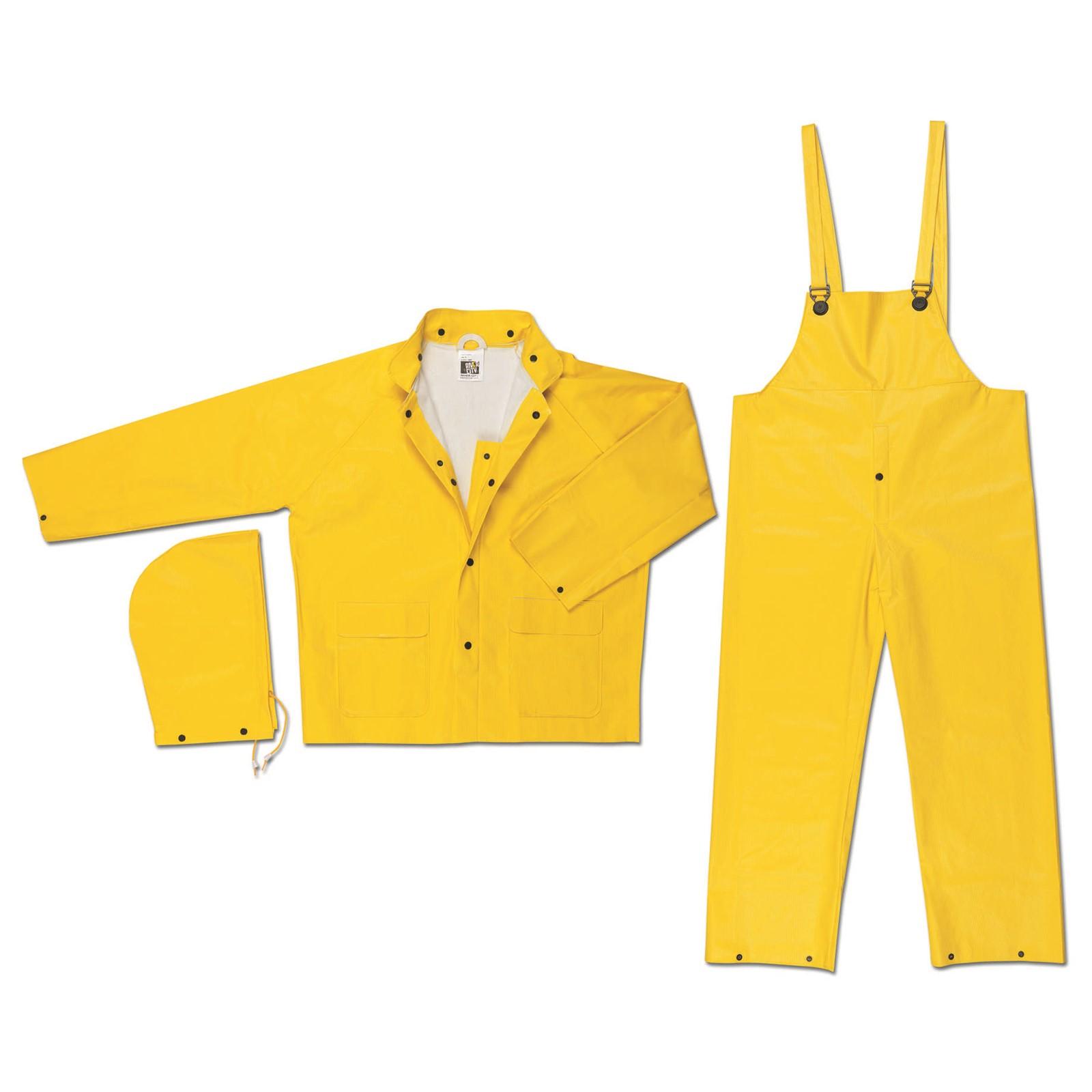Commodore, PVC/Non-Woven Poly/Nylon, Suit, 3 PC, YELLOW
