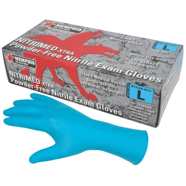 Disposable Gloves, NitriMed, Large, Nitrile, 6 Mil THK