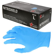 Disposable Gloves, NitriShield, Medium, Nitrile, Blue
