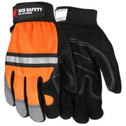 Mechanics Gloves, X-Large, Leather, Black