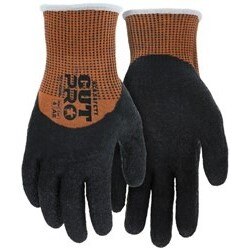 Work Gloves, Cut Resistant, Large Size, Orange/Black