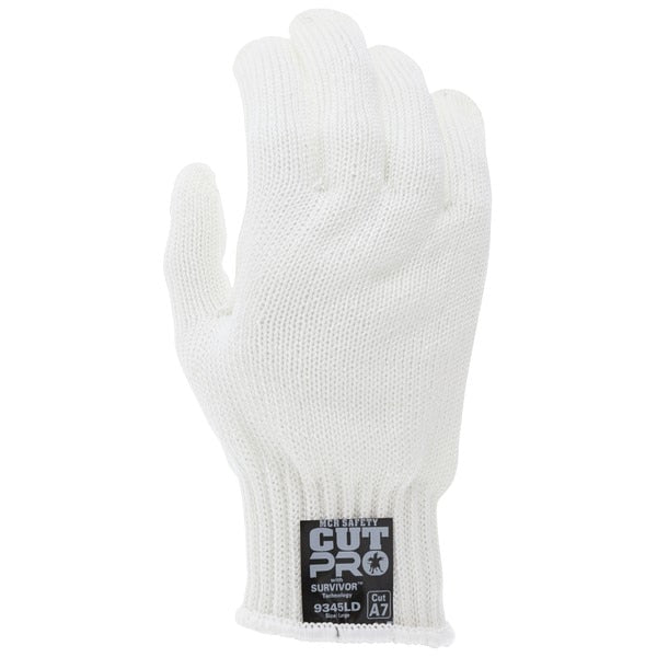 Cut Resistant Gloves, Spectra, X-Small, White, 7 ga THK