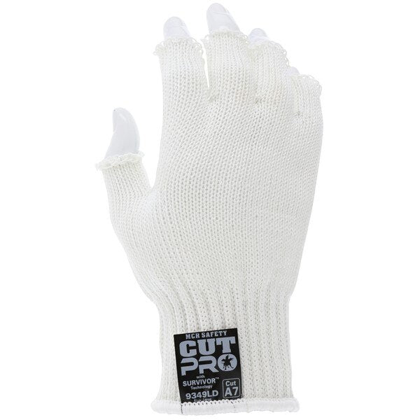 Cut Resistant Gloves, Spectra, Medium, White, 7 ga THK