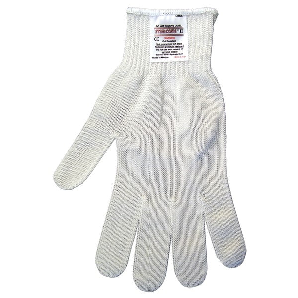 Cut Resistant Gloves, Steelcore, Large, White, 10 ga THK