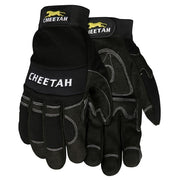 Mechanics Gloves, Medium, Synthetic, Black
