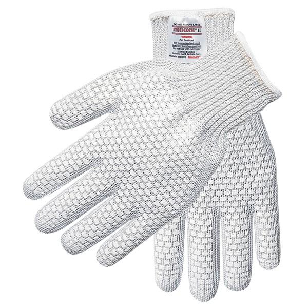 Cut Resistant Gloves, Steelcore, X-Large, White, 7 ga THK