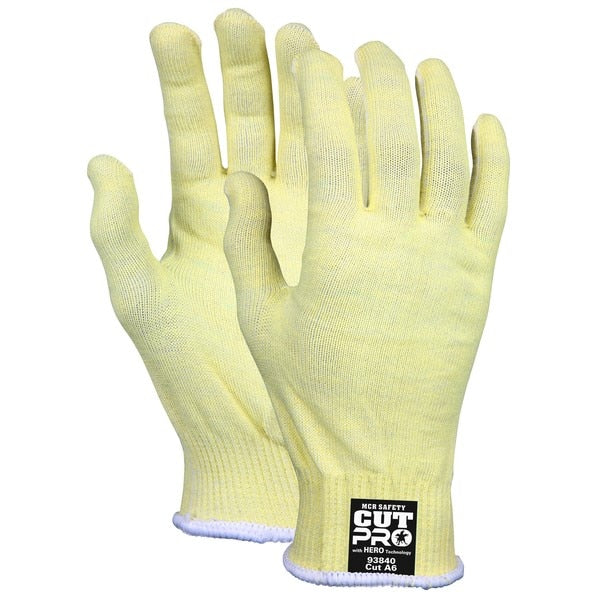 Cut Resistant Gloves, Kevlar/Steel, Small, Yellow, 13 ga THK