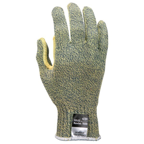 Cut Resistant Gloves, Kevlar, Small, Yellow, 7 ga THK
