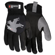Mechanics Gloves, Large, Synthetic, Black
