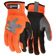 Mechanics Gloves, Medium, Synthetic, Black