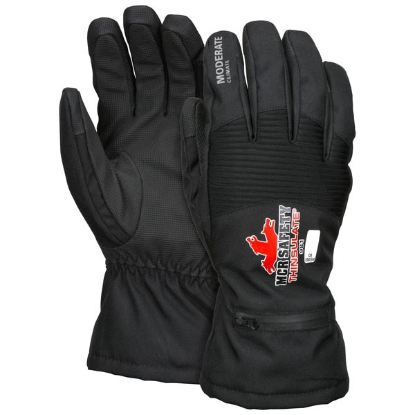 Mechanics Gloves, Medium, Synthetic, Black