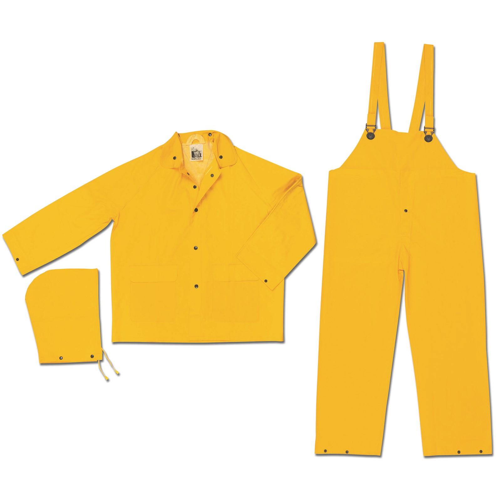 Classic, .35mm, PVC/Polyester, Flame Resistant, Suit, 3 PC, YELLOW