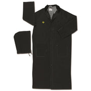Classic Plus, .35mm, PVC/Polyester, Flame Resistant, RiderCoat, W/Detached Hood, Cor Collar, BLACK