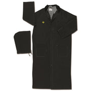 Classic Plus, .35mm, PVC/Polyester, Flame Resistant, RiderCoat, W/Detached Hood, Cor Collar, BLACK