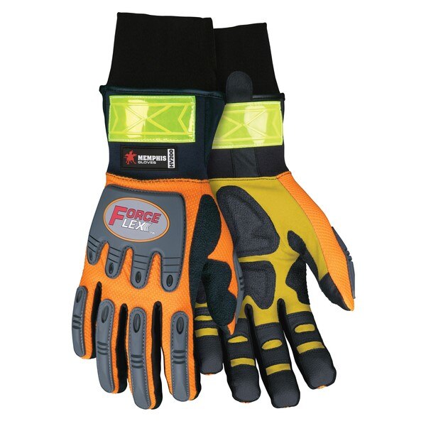 Mechanics Gloves, ForceFlex, X-Large, Synthetic