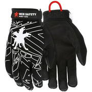 Mechanics Gloves, Medium, Synthetic, Black